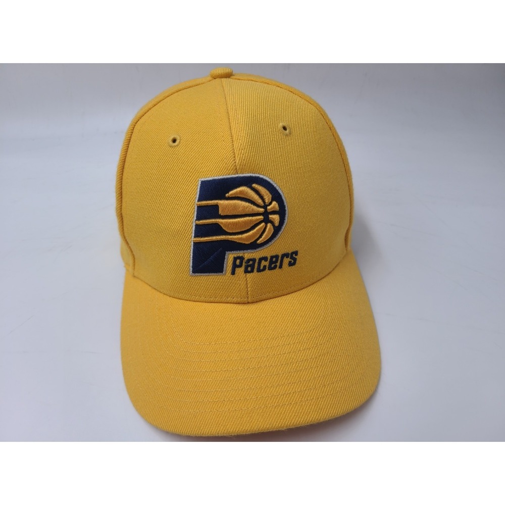 Indiana Pacers Reebok Adjustable Hat Cap Wool Blend Men NBA Basketball‎ Yellow
